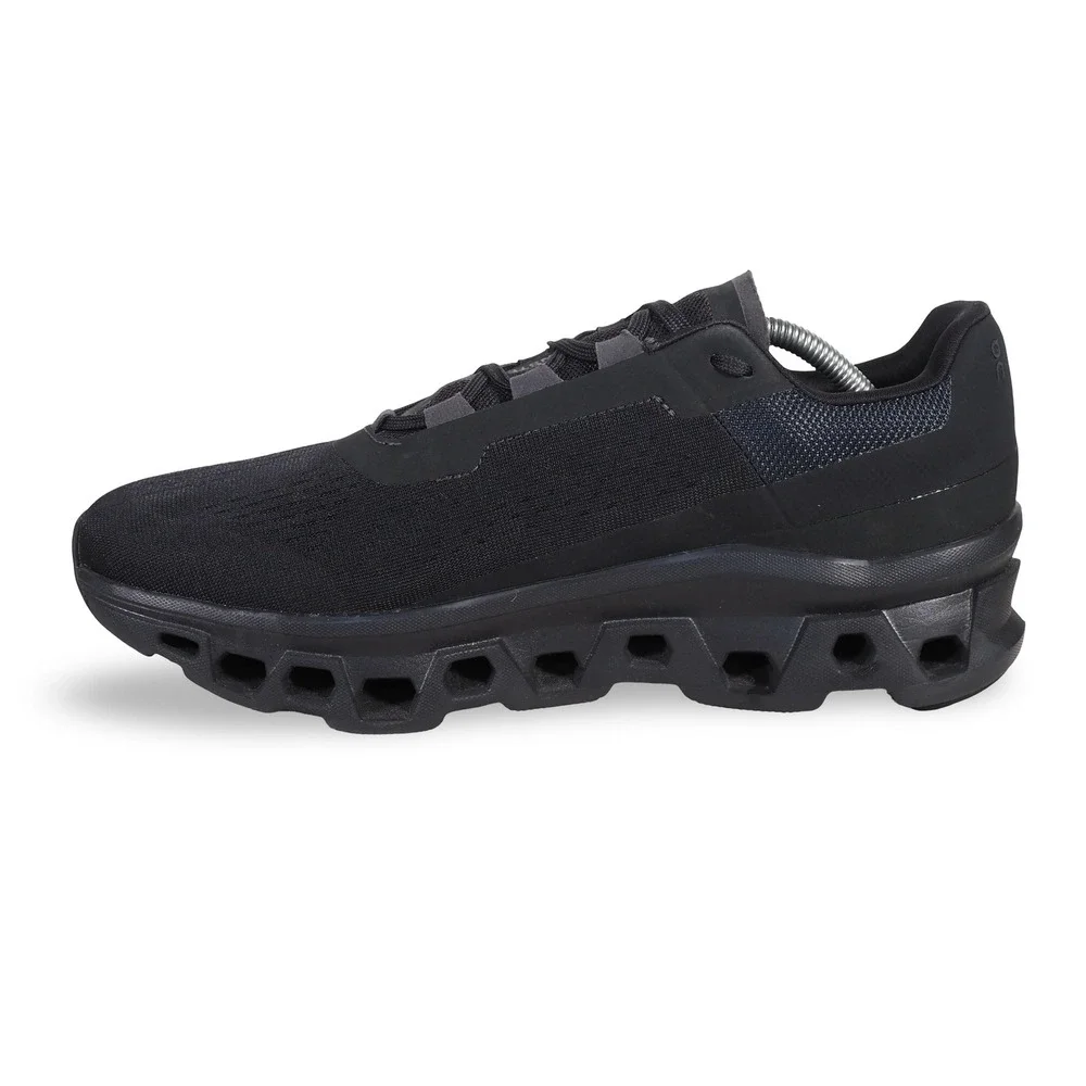 On Cloudmonster 1 Mens 11.5 Black Running Shoes CloudTec 61.99025